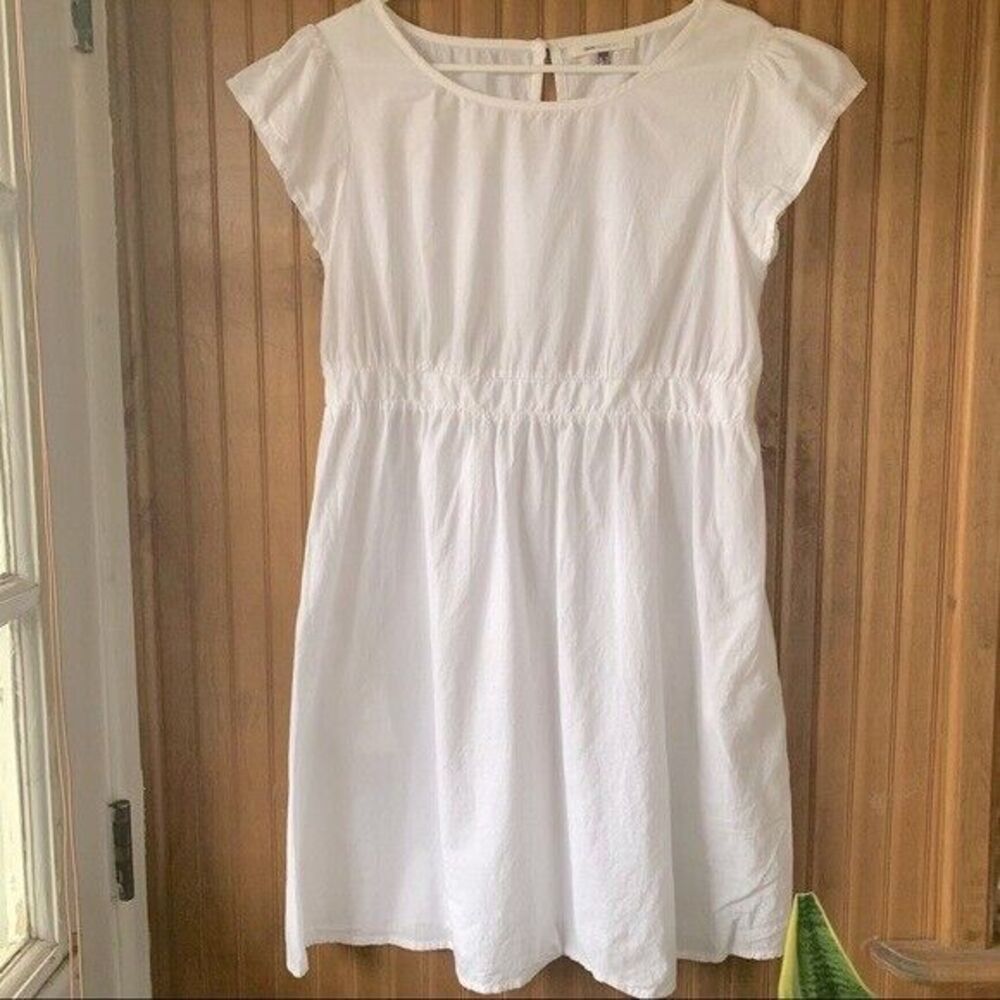 ASOS Design Maternity White Semi-Sheer Baby Doll Mini Dress- Maternity 12